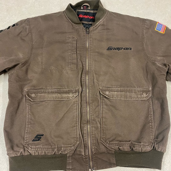 Snapon Ra Canvas Jacket Brown 